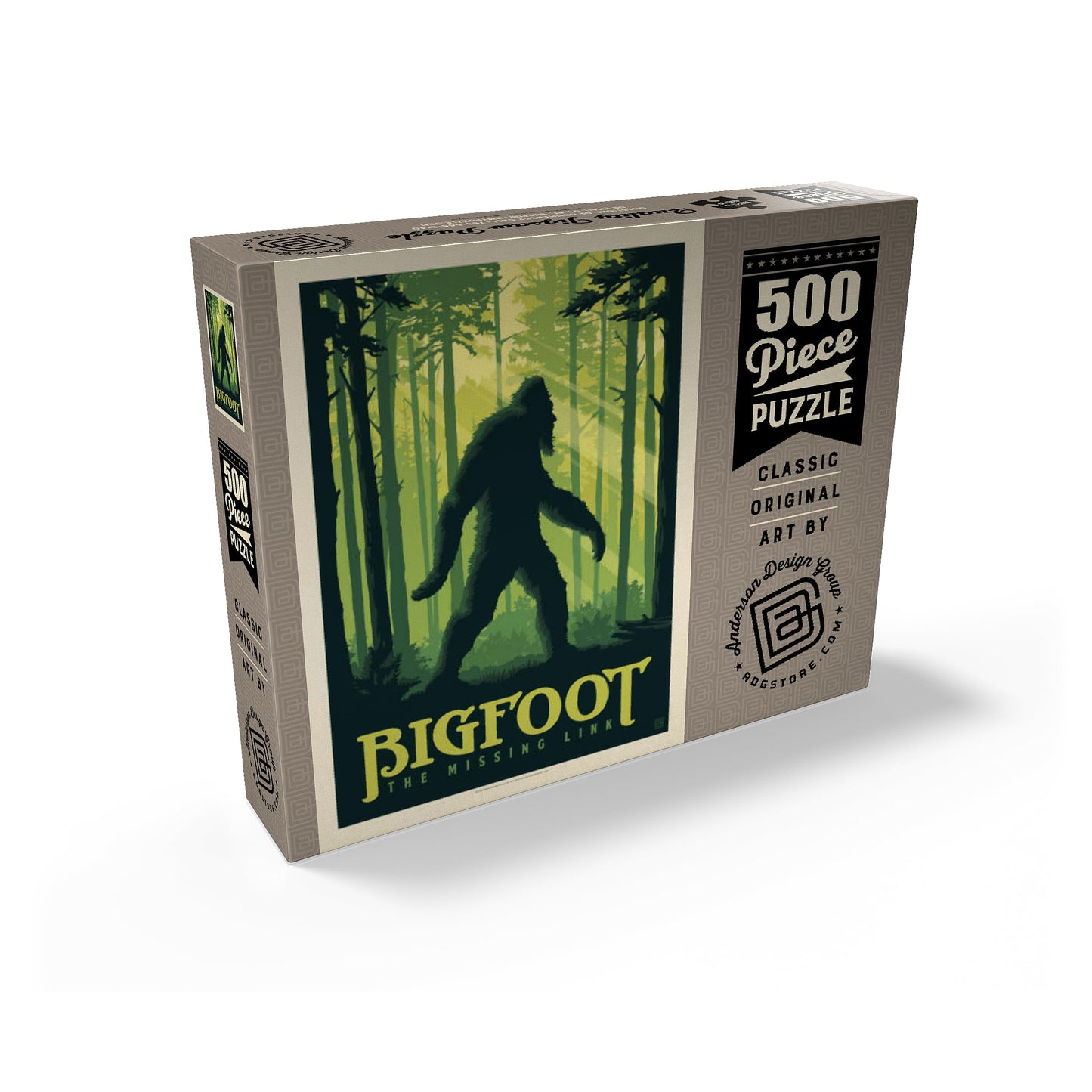 Mypuzzle Bigfoot: The Missing Link, Vintage Poster - Premium 500 Piece Jigsaw Puzzle For Adults