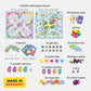 HABA Unicorn Glitterluck Board Game Collection - Fun Family Games for Kids Age 4-8, Multi-color Cardboard