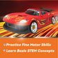 Driven by Battat Take-Apart Sports Car Playset, 34pc Red STEM Toy, Medium Size, Model WH1139Z, with Mini Tool, Lights & Sounds