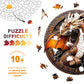 Wooden Puzzles for mature-themeds  Unique Animal Shaped Mechanical Dragon mature-themed Puzzle  3D Vision Wooden Jigsaw Puzzles mature-themed  Challenging Creative Gifts Family Games 13.4 * 13.3in 300pcs