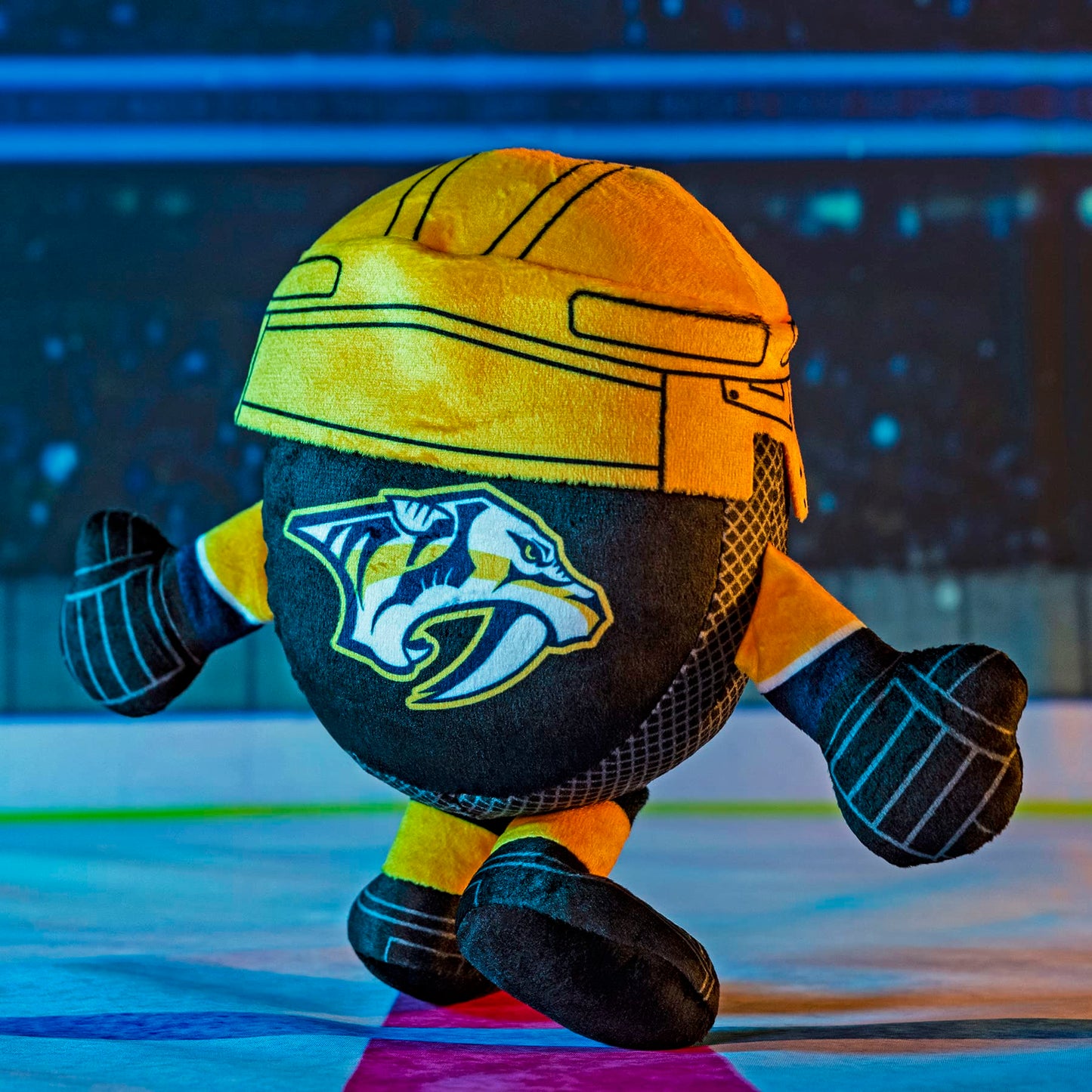 Bleacher Creatures Nashville Predators 8'' Kuricha Hockey Puck Sitting Plushies- Soft Chibi Inspired Plush