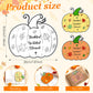 Kosiz 24 PCS Thanksgiving Religious Craft Kits Color Your Own Pumpkin Cards Christian Bible Craft Pumpkin Religious Gift Card fo
