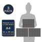 3 Sheets Self-Adhesive Wall Cladding For Dollhouse 1:12 Scale (Black Bricks)