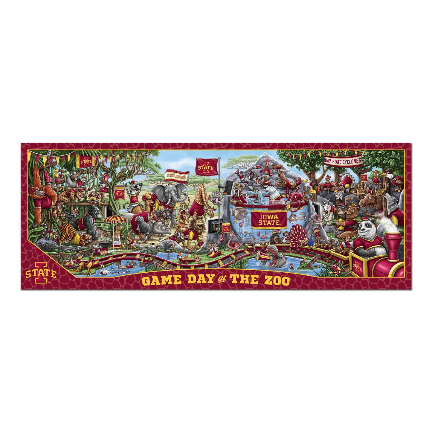 YouTheFan NCAA Iowa State Cyclones Game Day at The Zoo 500pc Puzzle