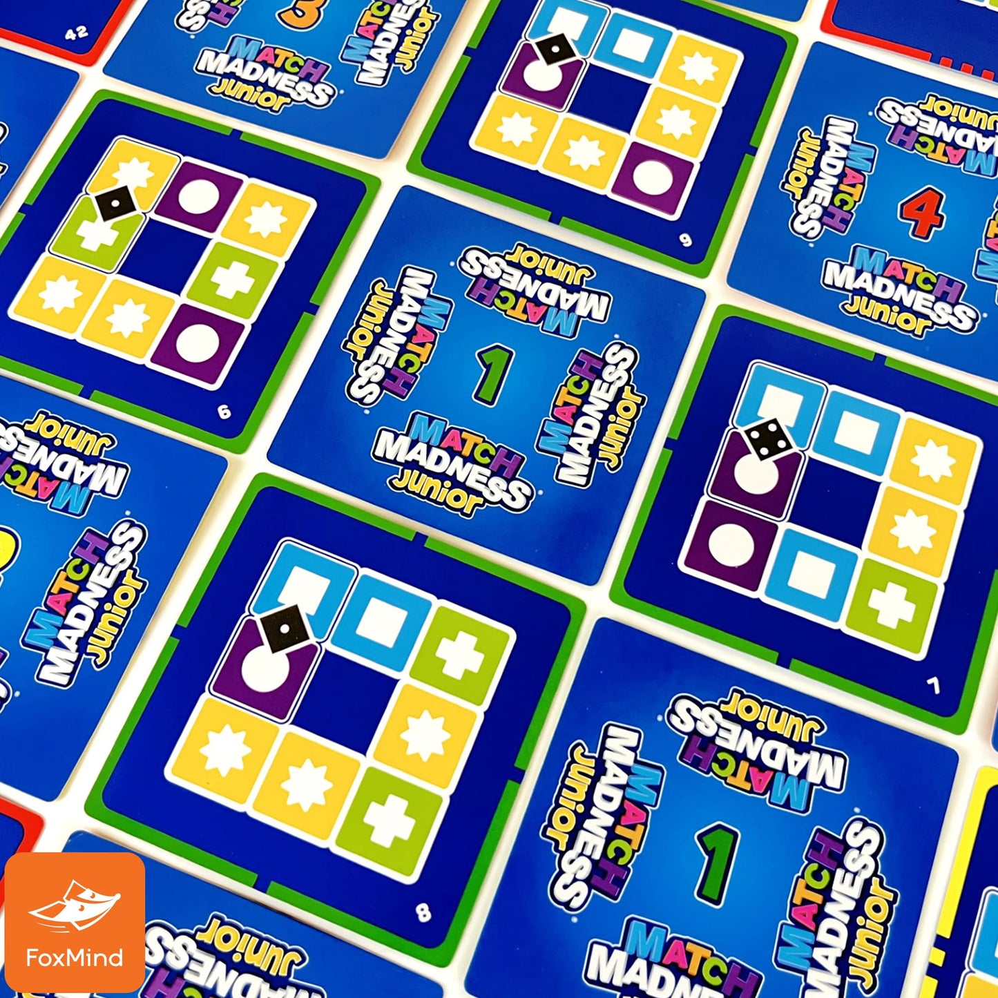 Foxmind Games: Match Madness Junior, A Pattern Matching Puzzle Game, Make The Match In A Flash, Develops Visual Recognition And Fine Motor Skills, Play With Up To 4 Players, For Ages 4 And Up