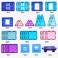 NVHH Magnetic Building Blocks Set - 47pcs 3D Castle Princess Toys for Kids Age 2-8 - Multicolor Educational Fun