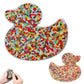 Picky Pad Skin Picking Fidget Toy, Silicone Big Picking Fidget Pad More Beads Duck Shape Trichotillomania Toys for Skin Pickers