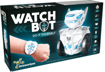 Science4you Watch Bot - Make Your Own Robot Toy, Robotics Kit with Remote Control Toys for Kids, Robot Building Kit + 35 Pieces,