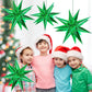Funtoob Green Star Balloons Metallic Star Foil Balloons Birthday Balloons Green Star Cone Balloons Starburst Balloon Spike Ballo