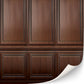 3 Sheets Self-Adhesive Wall Cladding For Dollhouse 1:12 Scale (Wood Paneled Wall (Mahogany))