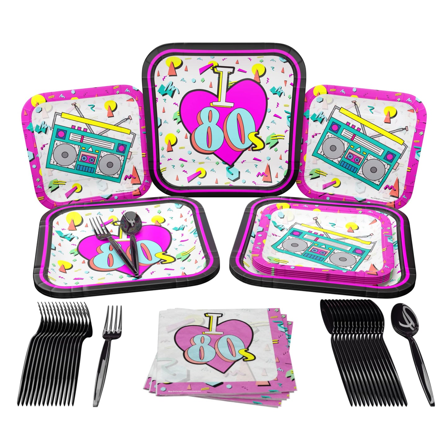 Brick Party Supplies Packs (100 Pieces For 16 Guests) - Building Block Party Supplies, Gamer Birthday Decorations, Gamer Party Supplies , Blocks Party Decor, Brick Birthday, Blue Orchards