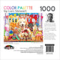RoseArt - Color Palette - Ice Cream Parlor Pups - 1000 Piece Jigsaw Puzzle for Adults