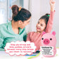 GevGuxLuo Positive Crochet Pink Pig - Handmade Cotton Gift with Affirmation Cards for Women, Friends, Sisters, Daughters, Teens