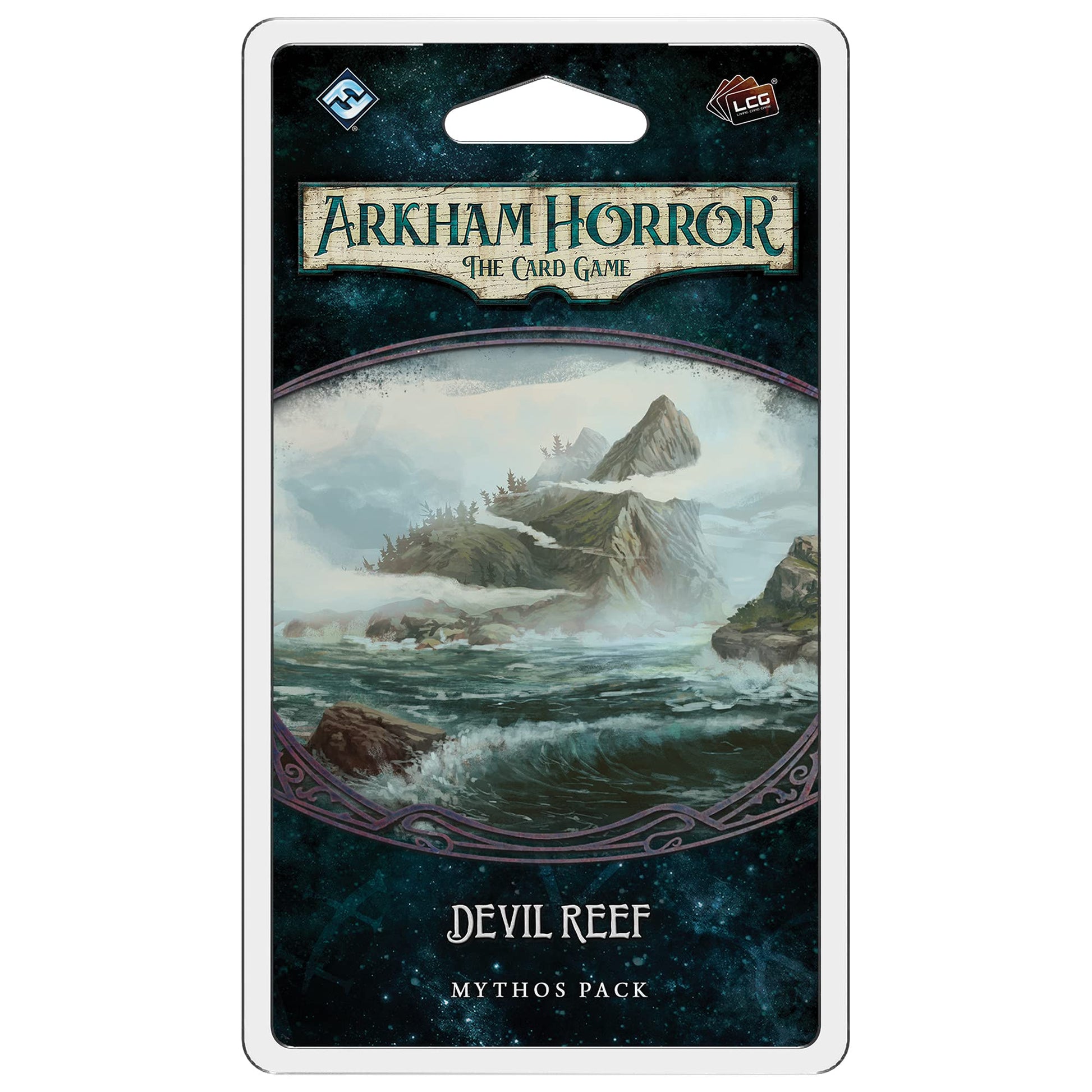 Arkham Horror The Card Game Devil Reef MYTHOS PACK | Horror Game | Mystery Game | Cooperative Card Game for Adults | Ages 14+ | 