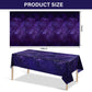 Tatuo 3 Pack Galaxy Plastic Table Cover Space Tablecloth Space Star Purple Nebula Rectangle Tablecloth Disposable Starry Night S