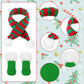 6 Pieces Christmas Doll Clothes Accessories Include Christmas Doll Scarf And Shoes Snow Boots For Doll Accessories