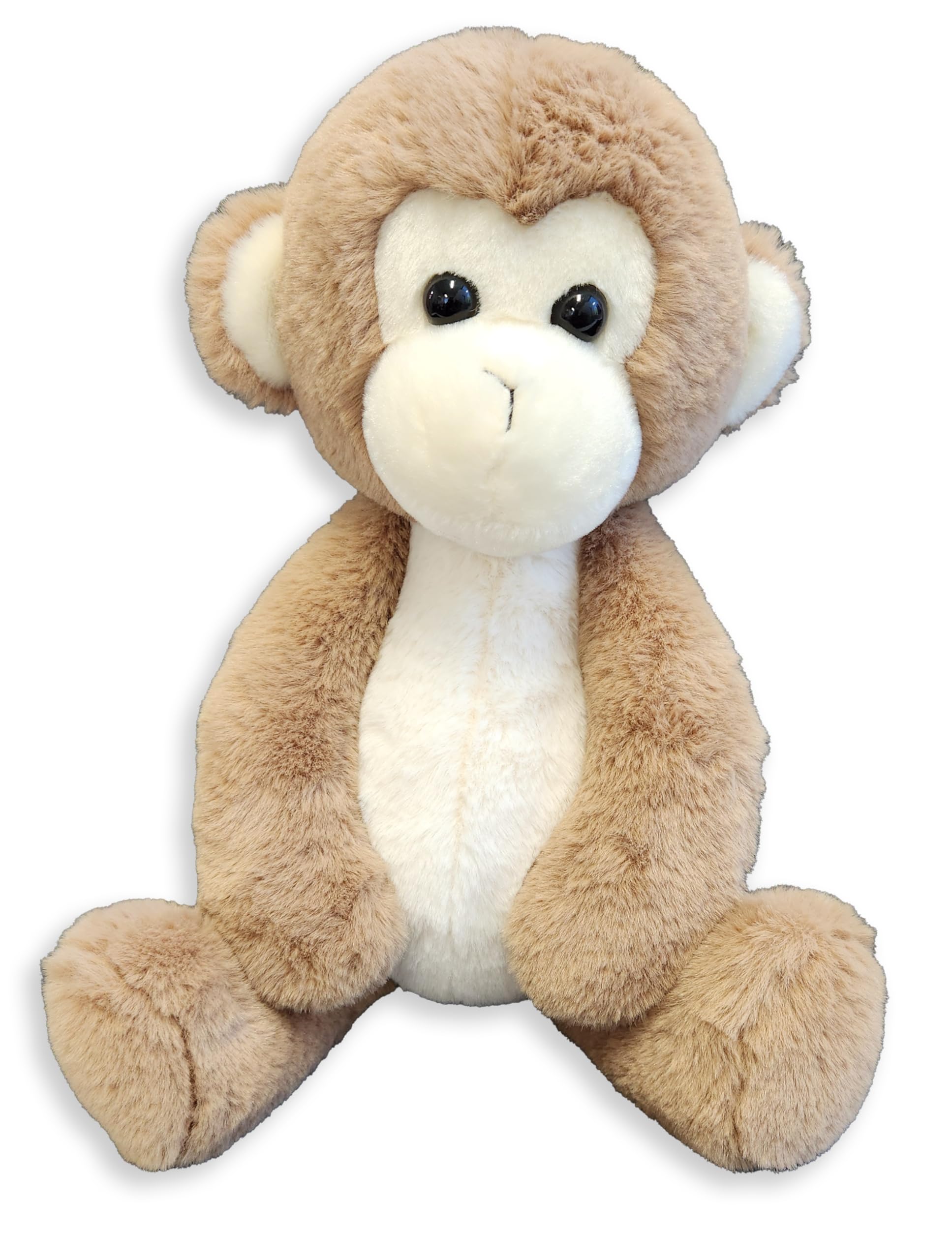 Worlds Softest Plush MoMo Monkey, Lushee, Large, 16 Stuffed Animal for Baby, Toddler, Kids, Adults - Soft, Huggable Stuffed Mon