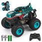 Dyodyorc Remote Control Car, 2.4Ghz All Terrain Dinosaur Monster Truck Toys, Rc Truck With Music, 3 Lighting Effects, 360 Stunt 