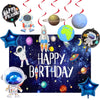 Fi  Flick In 16Pcs Space Theme Birthday Decoration Items For Kids Happy Birthday Backdrop For Decorations (Pack Of 16 , Multico