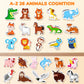 Joycat Wooden Magnets For Kids – 26 Cute A-Z Animals Fridge Magnets For Toddlers, Large Magnetic Animal Refrigerator Toys, Fun Educational Learning Gifts For Toddlers 2 3 4 5 Years Old