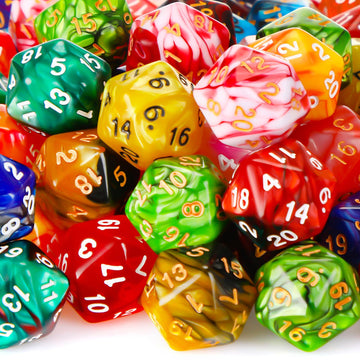 Skylety 200 Pieces Polyhedral Dice Sets with Black Pouch Compatible with RPG MTG Tabletop Role Playing Table Games Multi Colored
