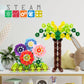Picassotiles Construction Building Chips Block 300 Piece Set Interlocking Plastic Disc Stem Learning Toy Creative Education Chil