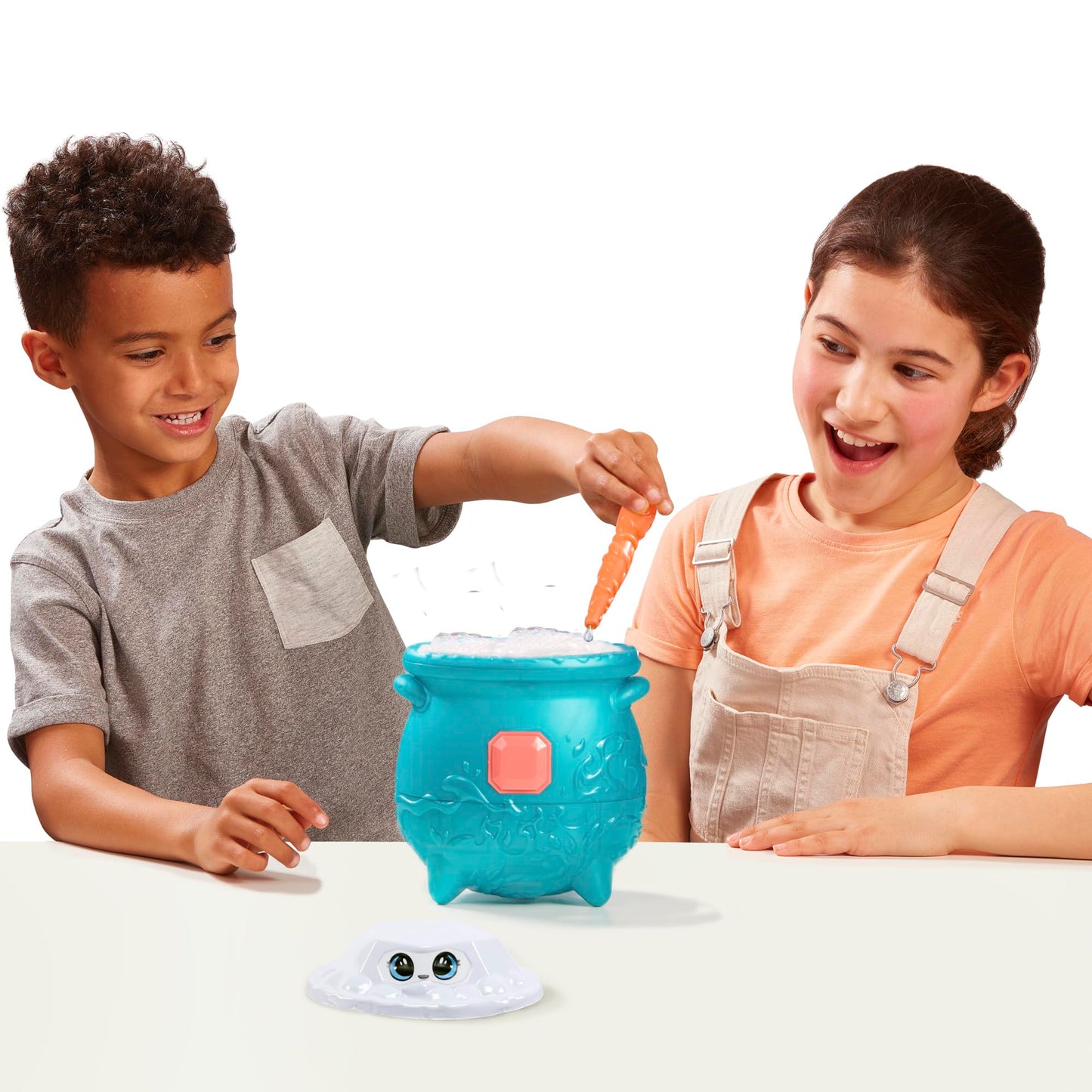 Magic Mixies Magical Gem Surprise Cauldron - Medium Water Mixie Plushie & Magic Ring, Model 14883, Non-Electronic