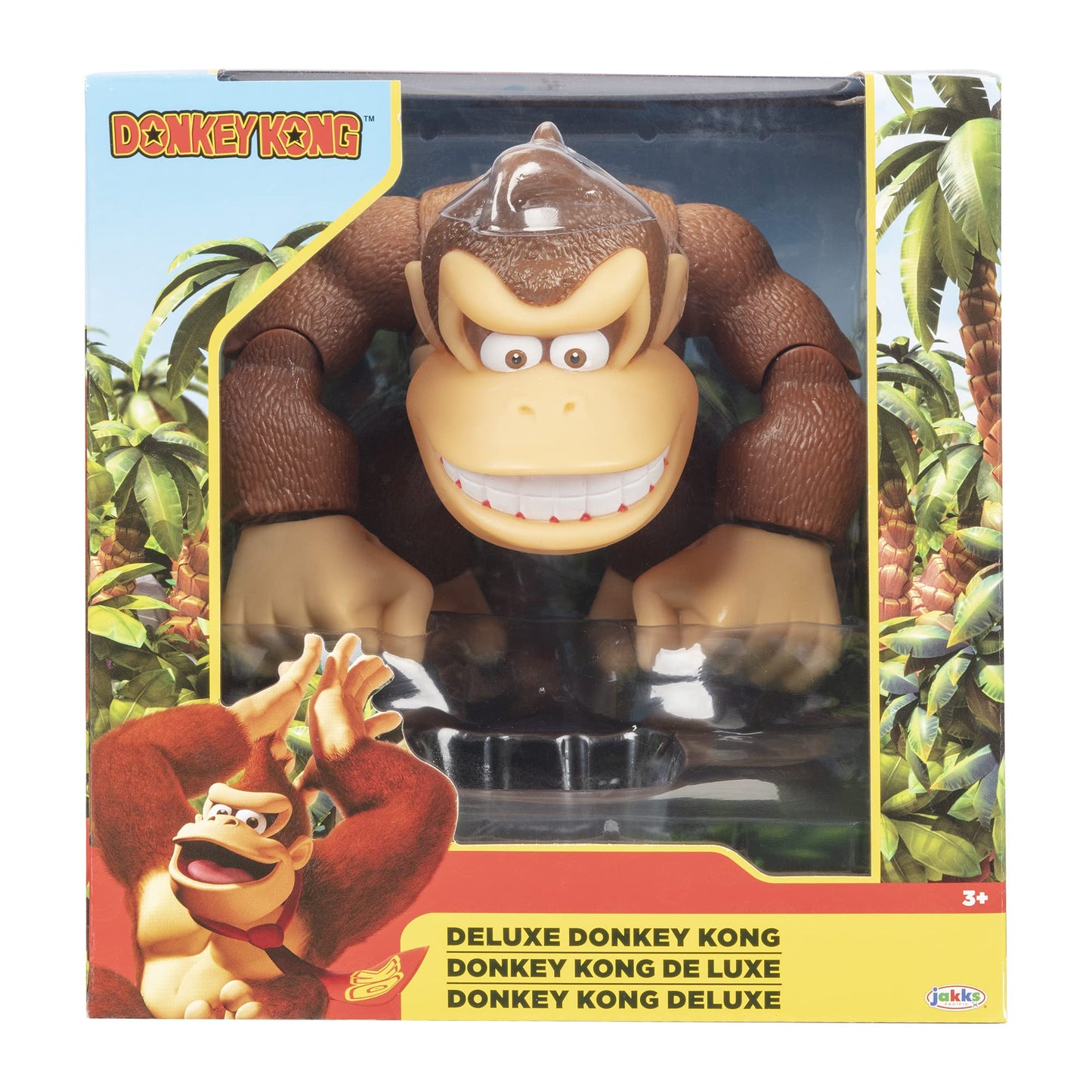 Super Mario Donkey Kong 6-Inch Deluxe Action Figure, With Up To 10 Points Of Articulation, Official Nintendo Licensed Product Action Figure, For Kids Ages 3+