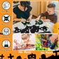 GOMANCHE 36 Pieces Halloween Scratch Art Masks for Kids, DIY Rainbow Magic Scratch Paper Masks for Crafts, Bat Witch Pumpkin Spi