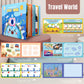 Mikneke 4 Pack Diy Quiet Book For Toddlers, Montessori Busy Book For Kids To Develop Learning Skills, Dinosaur Sea Travel Space