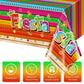 Jectivs 6-Piece Mexican Fiesta Plastic Tablecloth Set, Rectangular, 54 X 108 Inch, All-Season, Waterproof, Durable, For Party, B