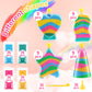 Deekin 12 Sets Sand Art Kits for Kids Create Your Own Clear Sand Art Bottles with Funnels and Sticks, DIY Colored Bottles Crafts