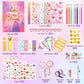 Diy Journal Kit For Girls, 7 8 9 10 Year Old Girl Birthday Gifts, Ideal Crafts Gifts For Tween And Teen Girls 7-14, 74Pcs Journa
