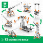 Engino Discovering Stem Mechanics Gears & Worm Drives | 12 Working Models | Illustrated Instruction Manual | Theory & Facts | Experimental Activities | Stem Construction Kit