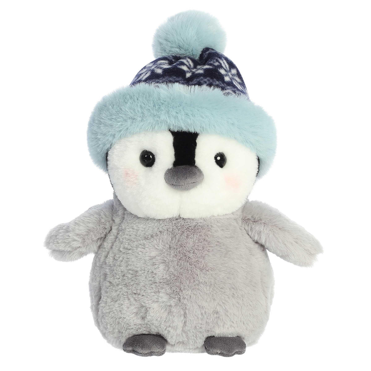 Aurora Festive Holiday Chillin Chick Charly Stuffed Animal  Seasonal Cheer  Heartwarming Gifts  Gray 10 Inches