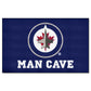 FANMATS 14508 Winnipeg Jets Man Cave Tailgater Rug - 5ft. x 6ft. Sports Fan Area Rug, Home Decor Rug and Tailgating Mat