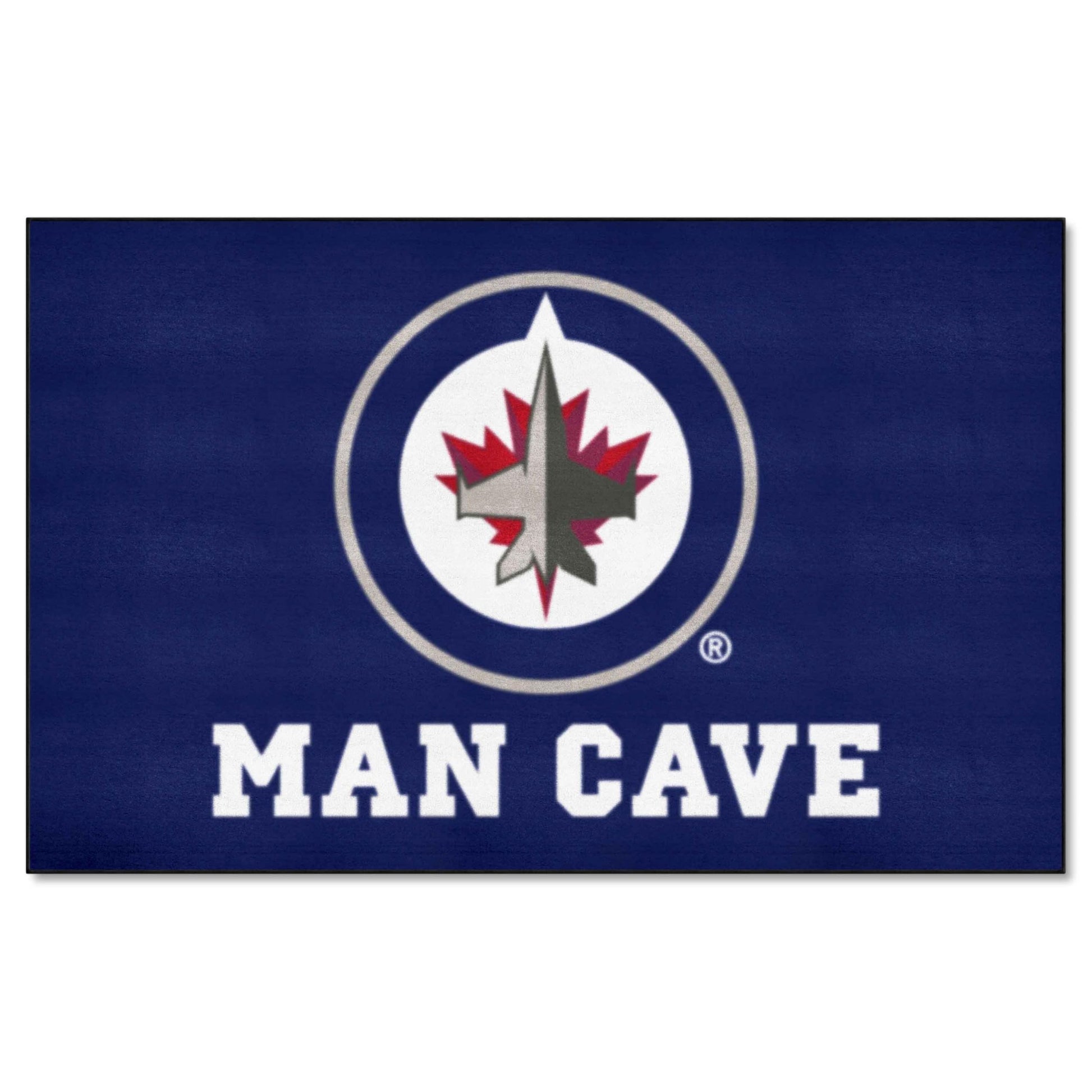 FANMATS 14508 Winnipeg Jets Man Cave Tailgater Rug - 5ft. x 6ft. Sports Fan Area Rug, Home Decor Rug and Tailgating Mat