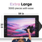 Puzzlup Puzzle Mat Rollup for 3000 Pieces - Black Non-Slip 37x59 Inches Neoprene Foam Saver
