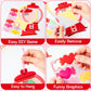 WATINC Valentines Day Gumball Machine Craft Kits, 20Pack DIY Valentines Heart Bubble Gum Machine Crafts Hanging Ornaments with C