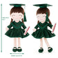Gloveleya Baby Girl Gifts Graduation Plush Girls Dolls Congratulation Gift For Kindergarten Dark Green 16 Inch
