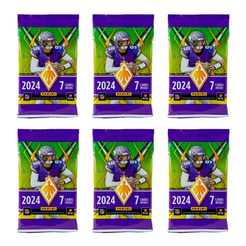 2024-25 Panini Phoenix NFL Football Mega Box - Retail limited availability  42 Cards  Color Blast Parallels  Rookie Cards  Official Trading Cards