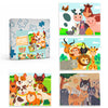 Jumbo Wooden Floor Puzzle for Kids Ages 3-5 - 4 Pack Animal Puzzles, 48 Piece Each |Educational Preschool Toddler Puzzle Gift Se