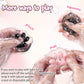 Anboor Cat Paw Squishies Squeeze Toys, Soft Stress Relief Sensory Toys Novelty Fidget Toy For Adults Teenage Party Favors (Black,White)