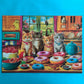 300 Pieces Jigsaw Puzzles For Adults - Puzzles For Kids Ages 6-8 8-10 10-12 - Large Piece Puzzles For Seniors - Kitchen Kittens And Donuts