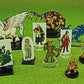 Litko Paper Miniature Bases | Round | Circle | Slotted Paper Figure Holder | Compatible With Dungeons And Dragons | Game Card Stands (3Mm Black Acrylic, 30Mm)