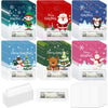 Stranthother 120 Pack Christmas Money Holders Cash Gifts Cards Ornaments Xmas With Plastic Cover Adhesive Pads Winter Holiday Pa