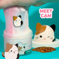 Squishmallows Cam The Cat Cloud Slime, Coconut-Scented, 8 oz, Multi Color, 15 inches, Includes Figurine Topper & Rubber Charm