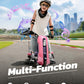 ELEMARA Drift Cart - 12V Electric Kart, Adjustable Seat, 5 MPH, Pink, 41"x22.2"x22.2", Kids Ride On Toy with LED Lights & Bluetooth