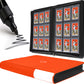 Toploader Binder  Holds 360 Top Loaders - 9-Pocket Top Loader Binder for 3 x 4 Rigid Card Holders for Trading Cards or Sports Cards  Model B - Classic Orange
