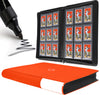 Toploader Binder  Holds 360 Top Loaders - 9-Pocket Top Loader Binder for 3 x 4 Rigid Card Holders for Trading Cards or Sports Cards  Model B - Classic Orange